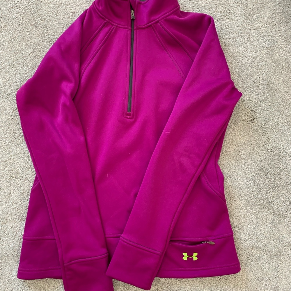 Thermal 3/4 zip jacket sweatshirt - great for running, hiking, sking.